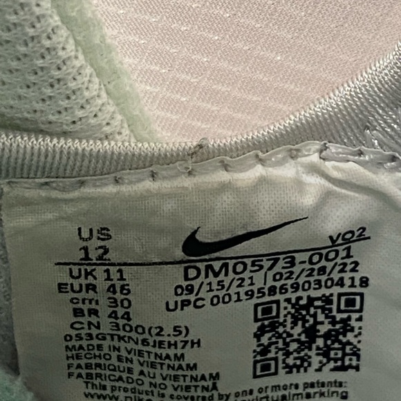 Nike Air Force 1 Low React Mint Green White DM0573-001 Men's Size 12 Shoes - Picture 10 of 11